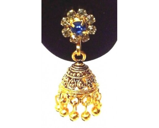 Golden Oxidized Earrings Jhumka Jhumki Ethnic Imitation Jewelry Drop Dangle EA68